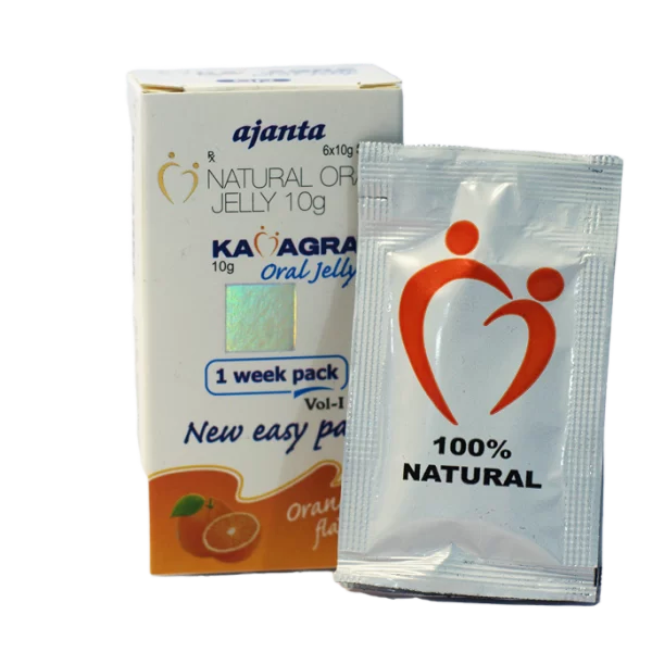 Biljna Kamagra gel – kutija Natural Oral Jelly 10g i kesica.