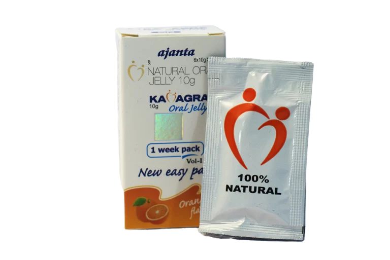 Biljna Kamagra gel – kutija Natural Oral Jelly 10g i kesica.