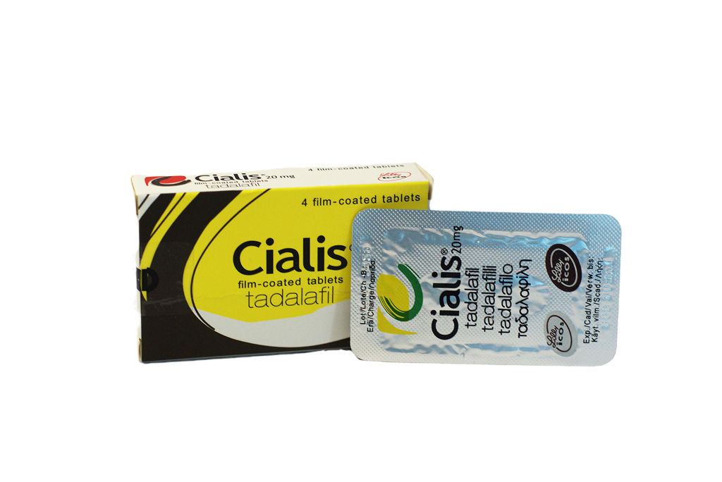 Cialis 20 mg – kutija sa 4 film tablete tadalafila i blister.