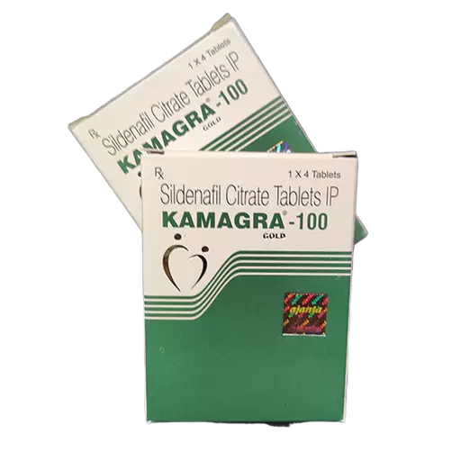 Kamagra Gold 100 mg – dve kutije sa oznakom Sildenafil Citrate Tablets IP.