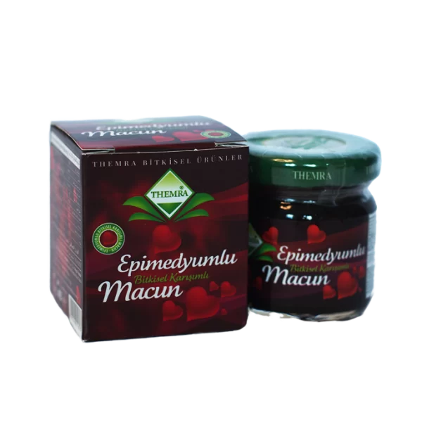 Macun Med 43g – kutija Themra Epimedyumlu Macun i tegla.