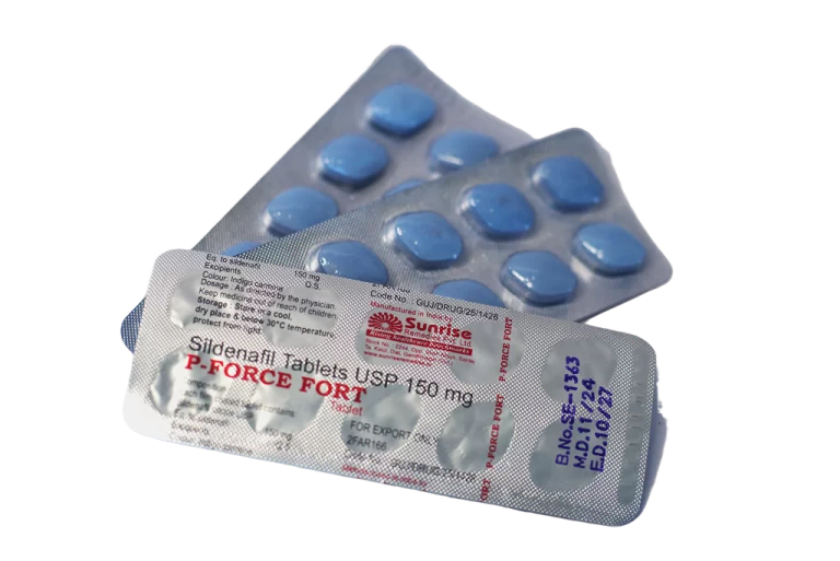 P-Force Fort 150 – blisteri sa plavim tabletama i deklaracijom sildenafil 150 mg.