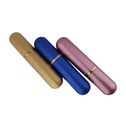 Poppers inhalator – zlatni, plavi i roze.