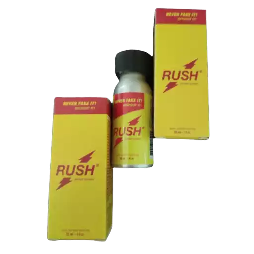Poppers Rush 30 ml – dve kutije i bočica.