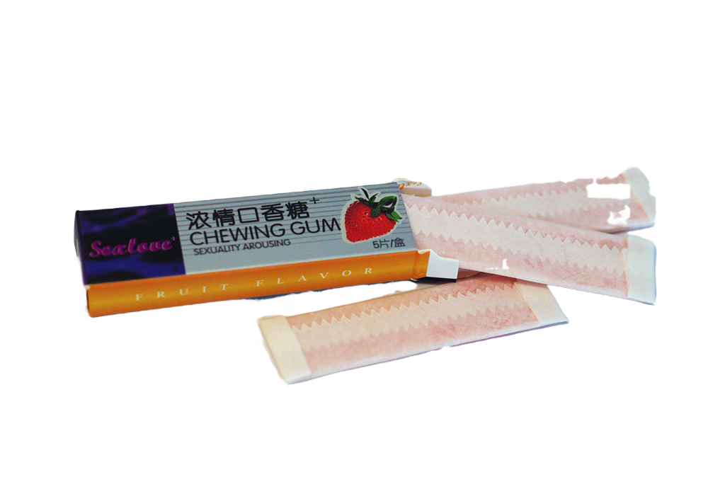 Sexlove žvake – kutija Fruit Flavor i žvake.
